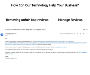 Removing unfair bad reviews